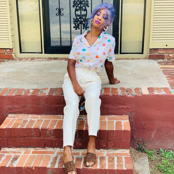 Vintage Polka Dot Top - Picture 5 of 8